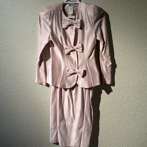 Size 10 Leslie Fay Collections Light Pink/Blush 2 piece skirt/jacket